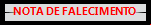 NOTA DE FALECIMENTO